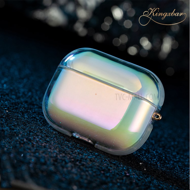 Caso Copertura Protettiva KINGXBAR Serie Nebulosa Per Apple Airpods Pro - Colore Aurora-8