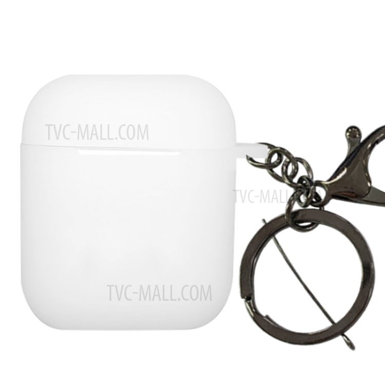 NXE TPU Con La Cáscara De Hebilla Para Airpods Manzana Con El Caso De Carga Inalámbrica (2019) / Airpods Con El Caso (2019) De Carga (2016) - Blanco-1