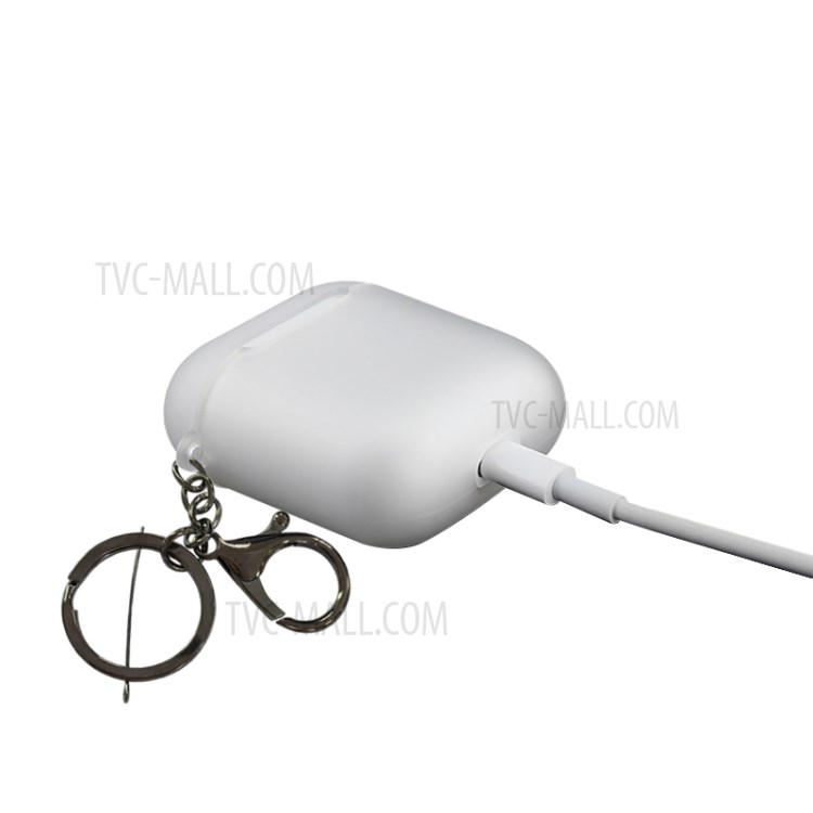 NXE TPU Con La Cáscara De Hebilla Para Airpods Manzana Con El Caso De Carga Inalámbrica (2019) / Airpods Con El Caso (2019) De Carga (2016) - Blanco-5
