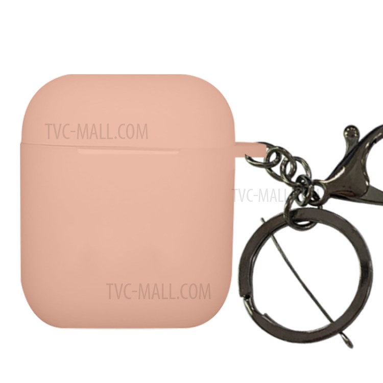 NXE TPU Con La Cáscara De Hebilla Para Airpods Manzana Con El Caso De Carga Inalámbrica (2019) / Airpods Con El Caso (2019) De Carga (2016) - Rosado-1