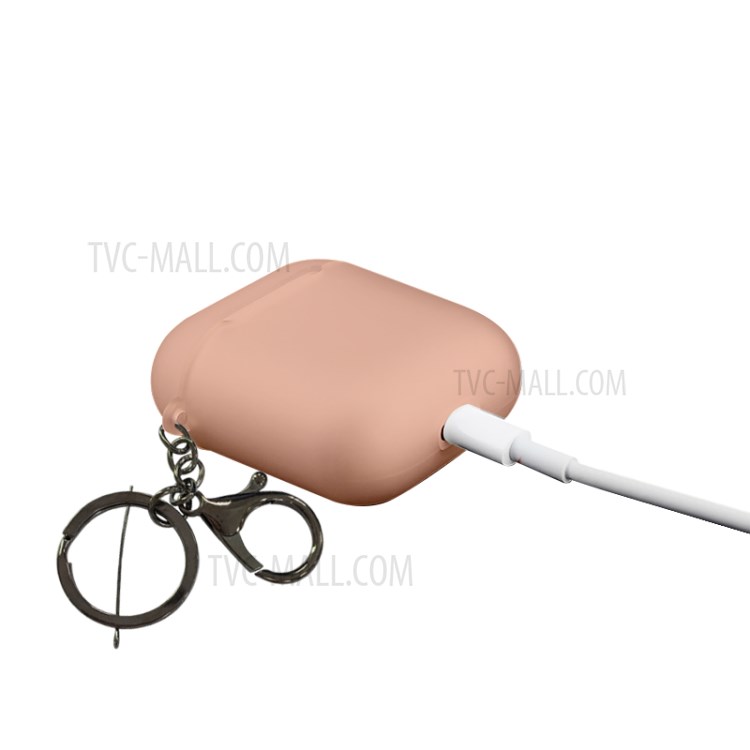 NXE TPU Con La Cáscara De Hebilla Para Airpods Manzana Con El Caso De Carga Inalámbrica (2019) / Airpods Con El Caso (2019) De Carga (2016) - Rosado-5