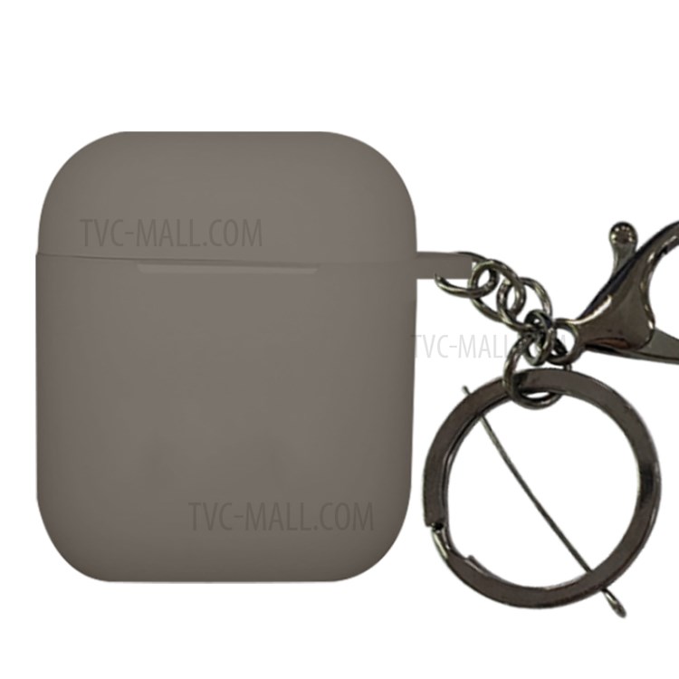 NXE TPU Con La Cáscara De Hebilla Para Airpods Manzana Con El Caso De Carga Inalámbrica (2019) / Airpods Con El Caso (2019) De Carga (2016) - Gris-1