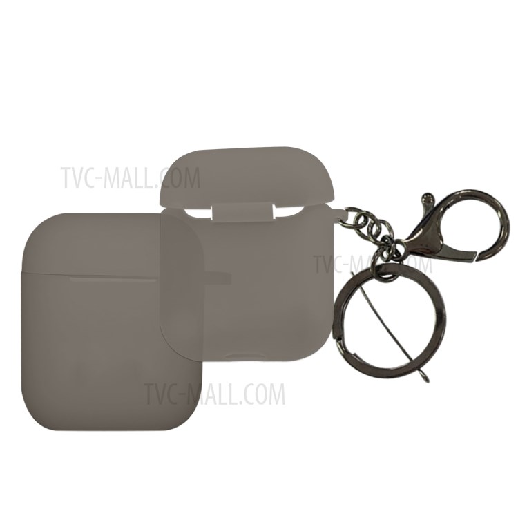 NXE TPU Con La Cáscara De Hebilla Para Airpods Manzana Con El Caso De Carga Inalámbrica (2019) / Airpods Con El Caso (2019) De Carga (2016) - Gris-2