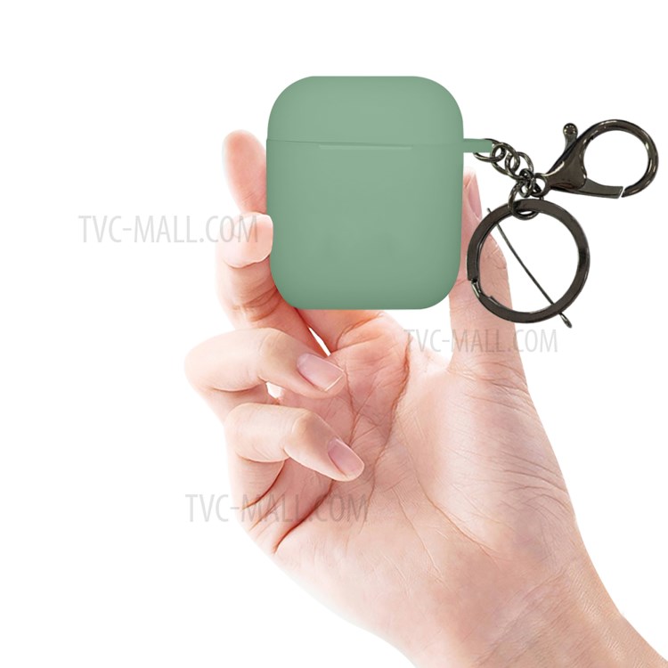 NXE TPU С Пряжкой Оболочкой Для Яблока Airpods С Беспроводной Зарядкой Случае (2019) / Airpods С Зарядкой Случая (2019) (2016) - Зеленый-4
