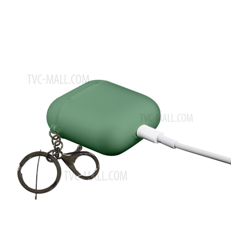 NXE TPU С Пряжкой Оболочкой Для Яблока Airpods С Беспроводной Зарядкой Случае (2019) / Airpods С Зарядкой Случая (2019) (2016) - Зеленый-5