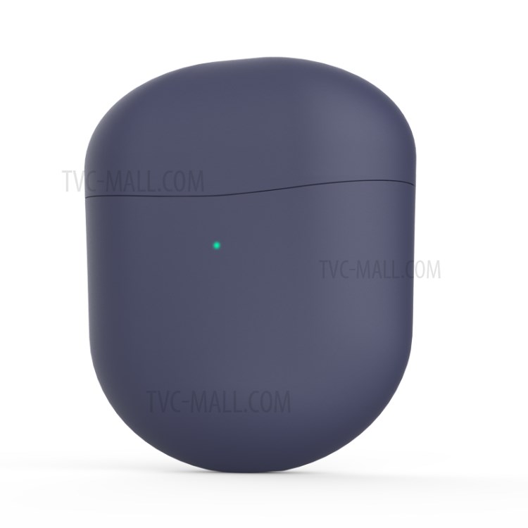 Cubierta De La Caja De Protección De Silicona Blanda Para Vivo TWS Auricular - Azul Oscuro-1