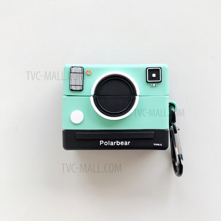 Em Forma De Banda Desenhada Da Tampa Do Caso Design De Silicone Fone De Ouvido Para Freebuds Huawei 2/2 Pro - Camera Verde-1