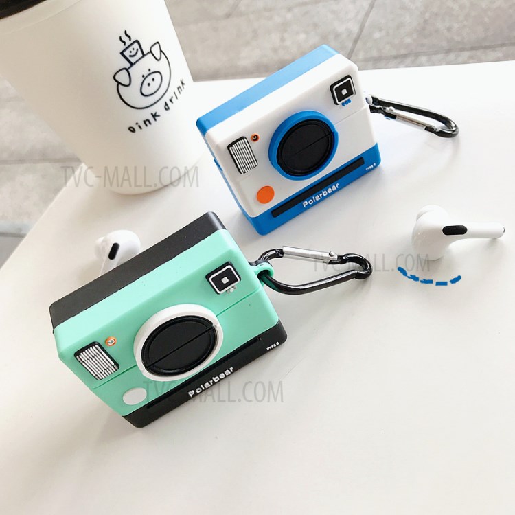 Em Forma De Banda Desenhada Da Tampa Do Caso Design De Silicone Fone De Ouvido Para Freebuds Huawei 2/2 Pro - Camera Verde-5