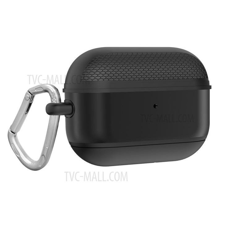 Shockproof Silicone Earphone Case for Apple AirPods Pro - Black-1