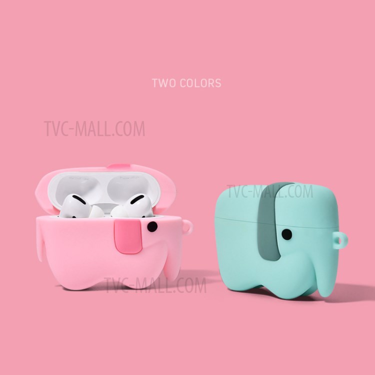 Creative Cartoon Design Silicone Earphone Charging Case Cover for Apple AirPods Pro - Pink-6