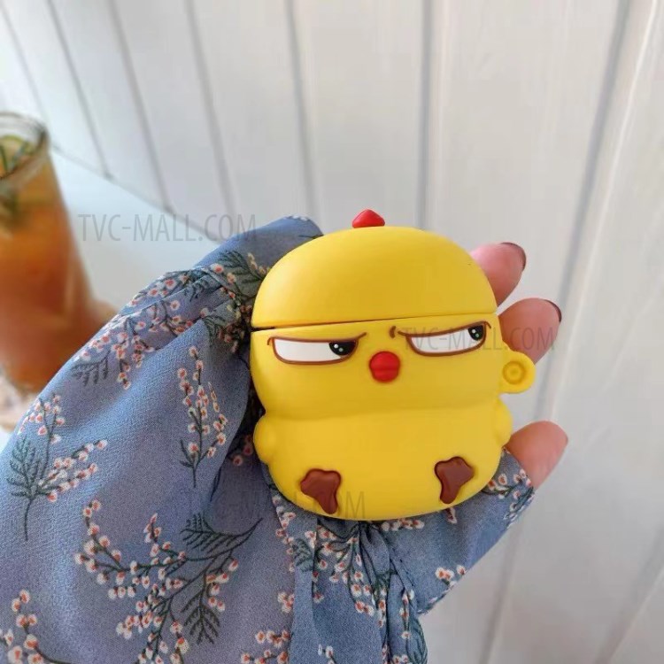 Cartoon Cut Chick Appearance Earphone Charging Case Protector Cover for Apple AirPods with Charging Case (2016)/Charging Case (2019)/Wireless Charging Case (2019)-4