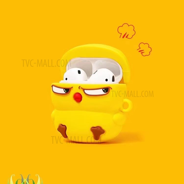 Cartoon Cut Chick Appearance Earphone Charging Case Protector Cover for Apple AirPods with Charging Case (2016)/Charging Case (2019)/Wireless Charging Case (2019)-7