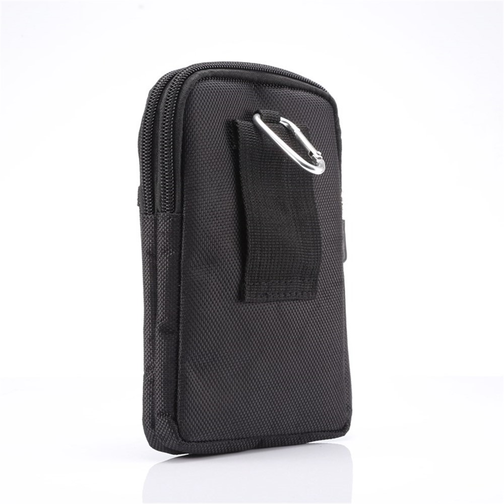 6.3 Pouces Sac De Téléphone Portable Sports Escalade Taille Suspendue Pochette Pour IPhone 12 Pro Max / Samsung M21S / Huawei Nova 8 SE, Etc. Taille: 17.5 X 11 X 2cm - Le Noir / Bleu-3