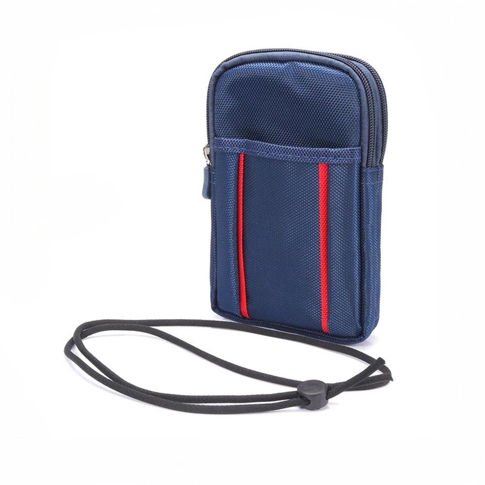 Saco de cintura de alpinismo para iPhone 6 Plus / Samsung S6 / Note 4 etc, Tamanho: 17.5 x 11 x 2cm - Azul / Vermelho-4