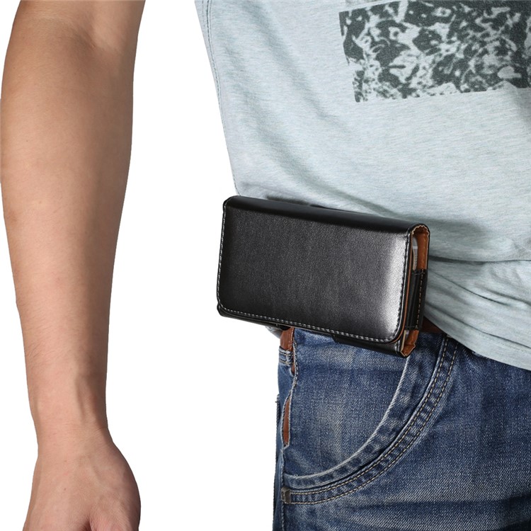 Universal Swivel Clip Leather Holster Case para iPhone SE 5s 5 5c, porte: 12.5 x 6 x 1.5cm-10