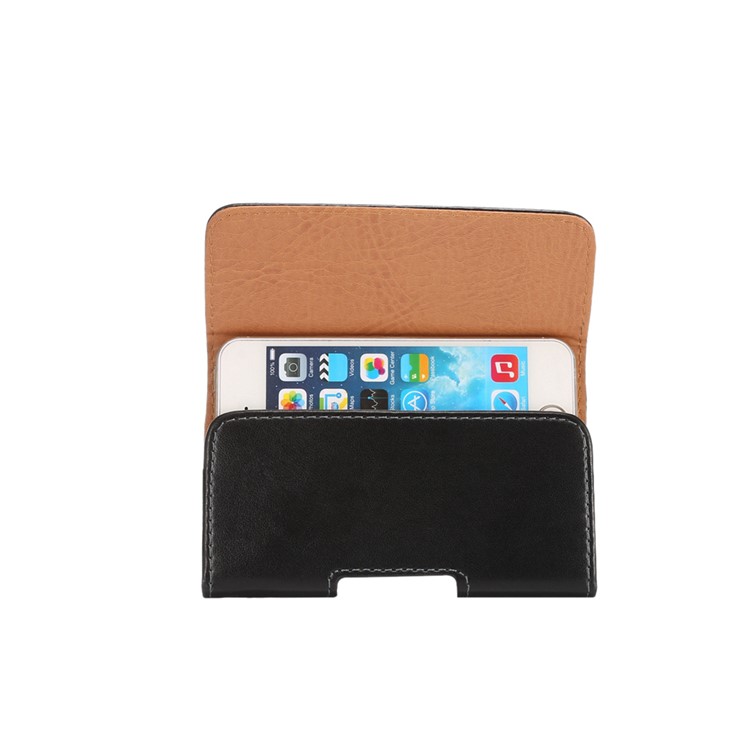 Universal Swivel Clip Leather Holster Case para iPhone SE 5s 5 5c, porte: 12.5 x 6 x 1.5cm-3