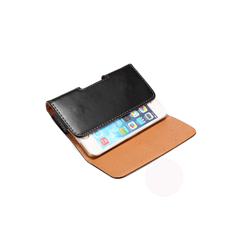 Universal Swivel Clip Leather Holster Case para iPhone SE 5s 5 5c, porte: 12.5 x 6 x 1.5cm-4