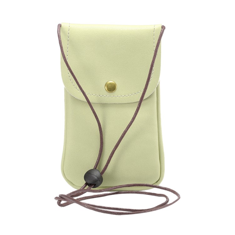 PU Leather Pouch Case with Strap for iPhone 8 Plus / X / 8/ 6s Plus / Samsung Galaxy Note5, Size: 16.5 x 9.5cm - Green-2
