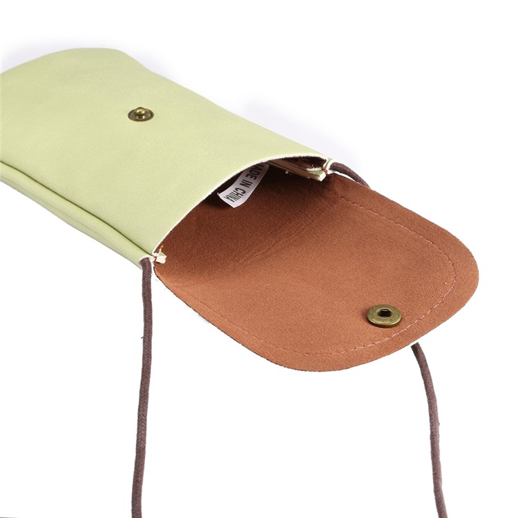 PU Leather Pouch Case with Strap for iPhone 8 Plus / X / 8/ 6s Plus / Samsung Galaxy Note5, Size: 16.5 x 9.5cm - Green-6