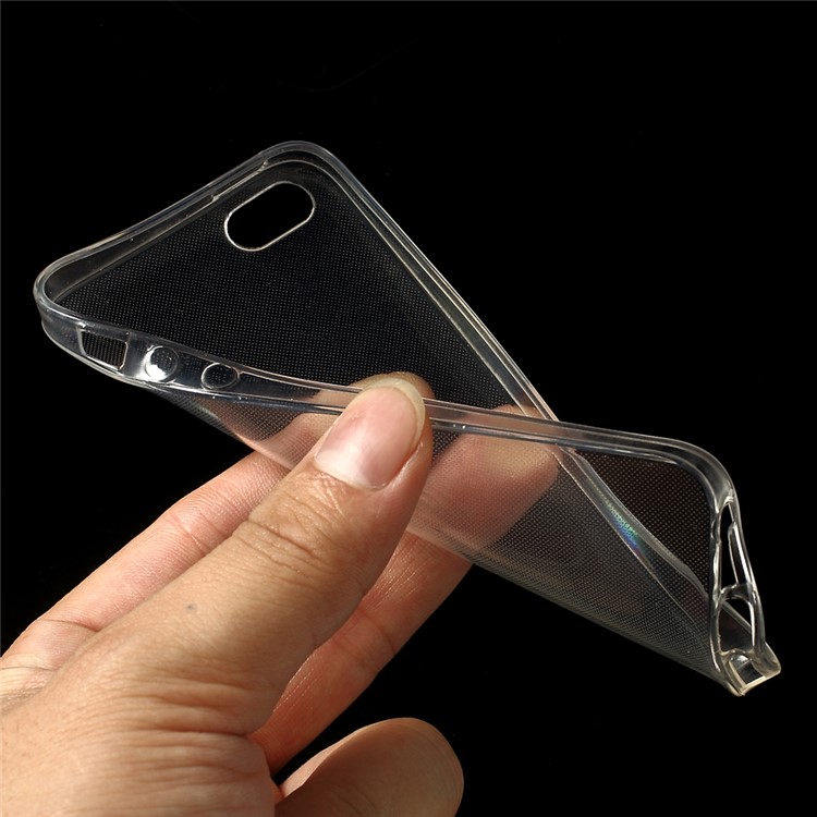 Ultrafino Glossy Soft TPU caso capa para iPhone SE 5s 5 - Transparente-6