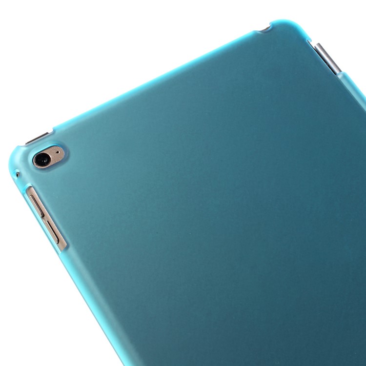 Tri-Fach PU-Leder Smart Cover und Companion PC zurück Fall für iPad mini 4 - Blau-9