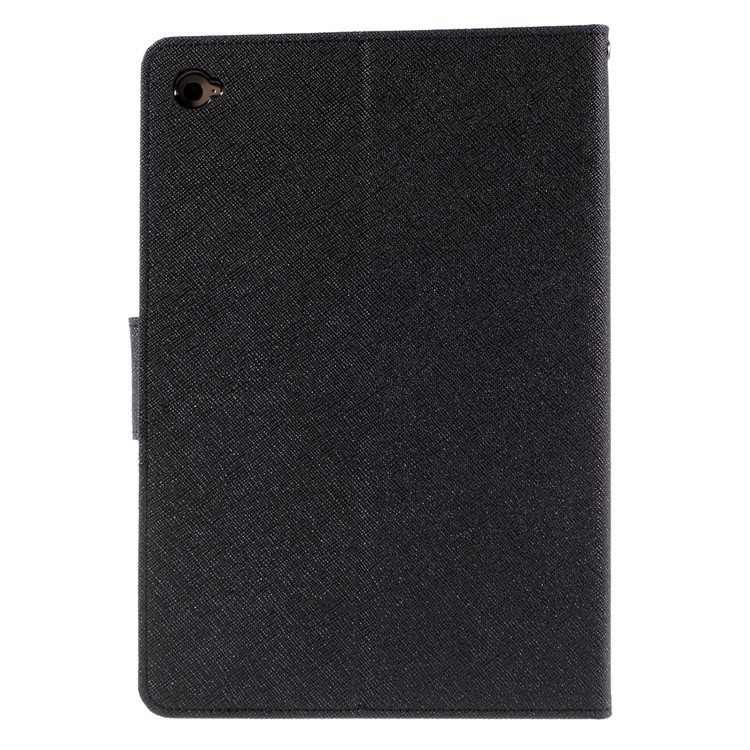 MERCURY GOOSPERY Leder Geldbörse für iPad Mini 4 mit Stand - Schwarz-3