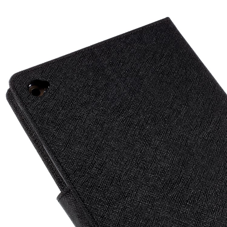 MERCURY GOOSPERY Leder Geldbörse für iPad Mini 4 mit Stand - Schwarz-8