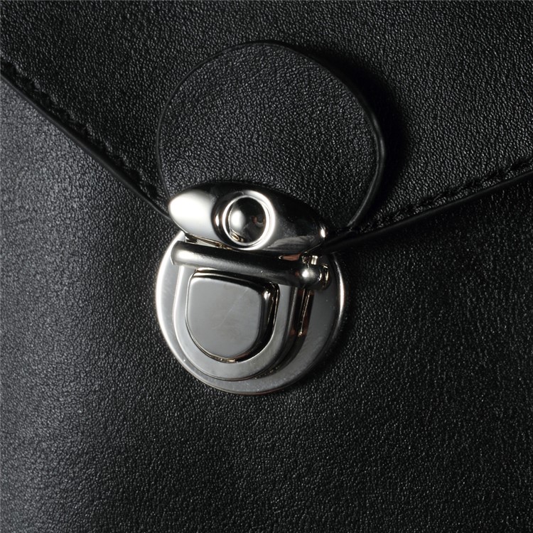 Bolsa de ombro em bolsa de couro de camada dupla para iPhone 6 Plus / 6s Plus, Tamanho: 178 x 125mm - negro-3