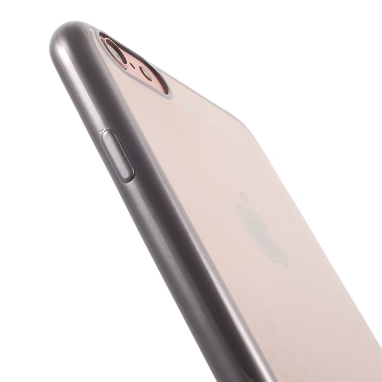 Magro Banhado Edges TPU Gel Cover para iPhone 6s / 6 - cinza-5