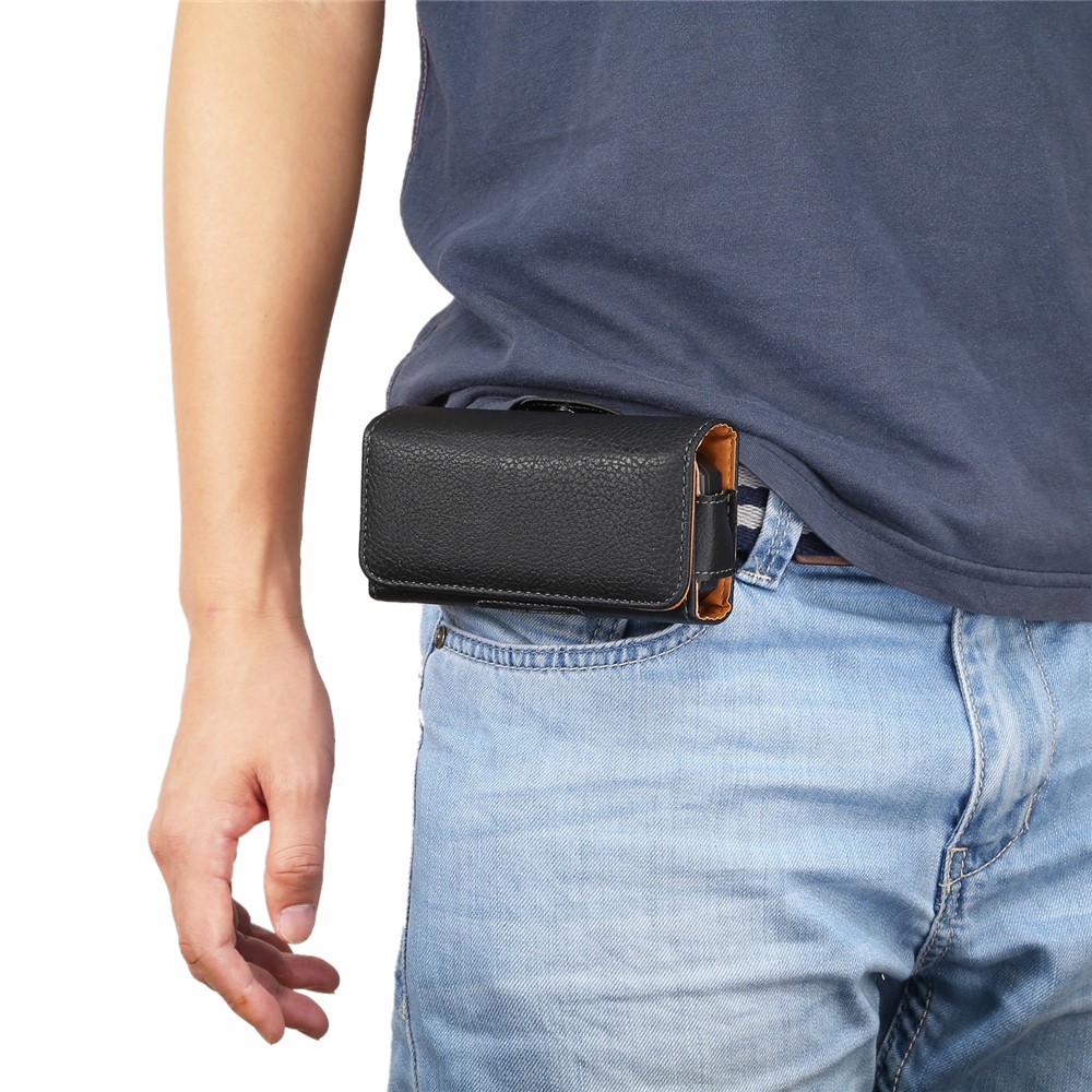 Horizontal Lychee Leather Holster Belt Clip Case for iPhone SE / Samsung S4 mini, Size: 13 x 6.6 x 3.0CM-12