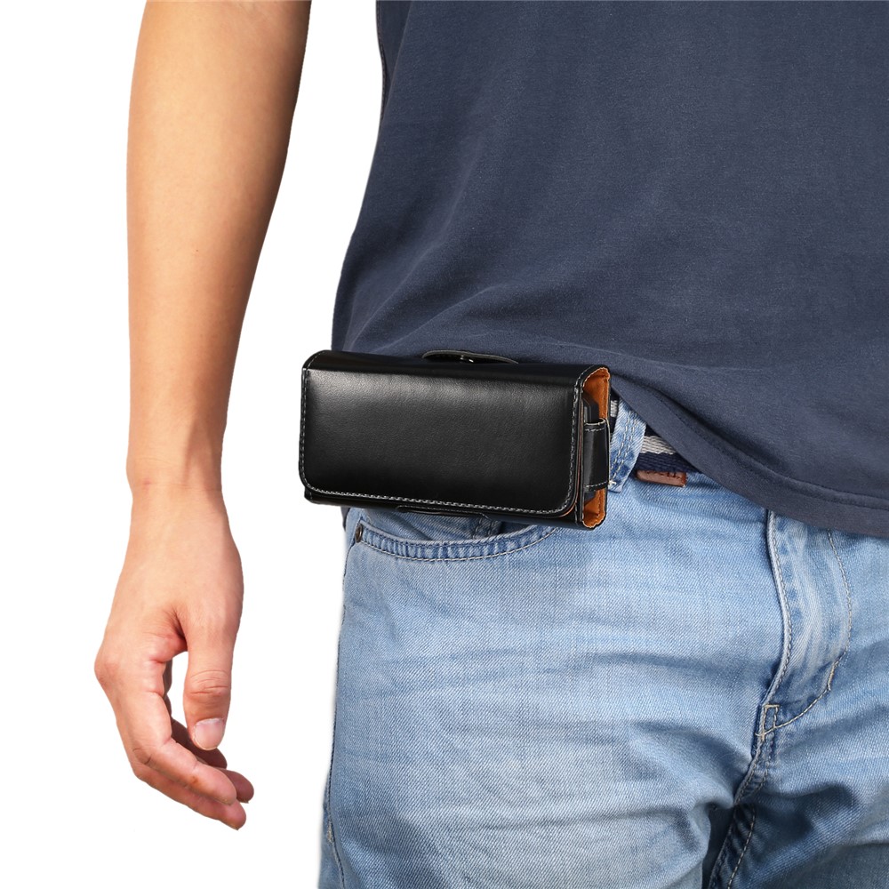 Clip De Cinturón Horizontal Lisa Funda De Cuero Para Iphone SE / Nokia 215 / Gionee W909, Tamaño: 13 X 6.6 X 2.2cm-13
