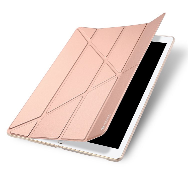 

DUX DUCIS Skin Pro Origami Smart Leather Stand Cover for iPad Pro 12.9 (2017) - Rose Gold