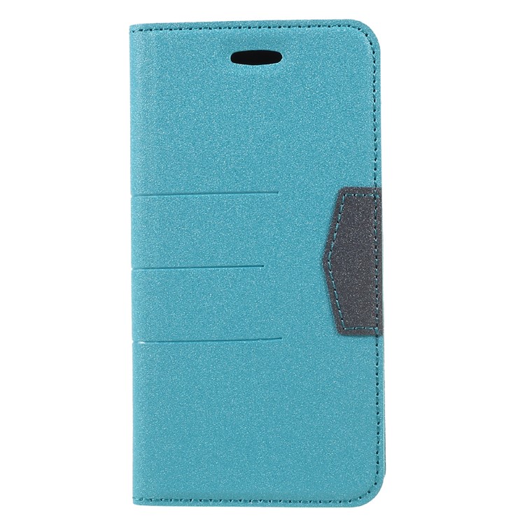 

Card Holder Auto-absorbed Leather Stand Case Accessory for iPhone X 5.8 inch - Baby Blue, iPhone X