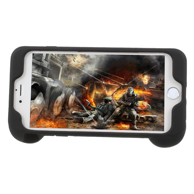 3D Whale Kickstand Soft Silicone Phone Case for iPhone 6s Plus / 6 Plus 4.7 inch - Black-3