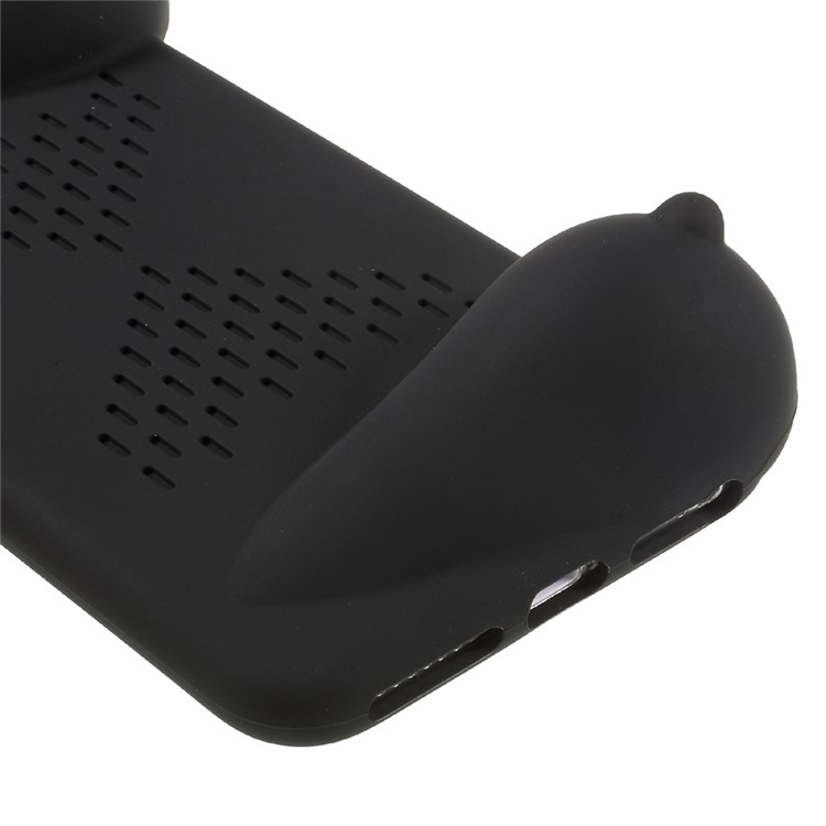 3D Whale Kickstand Soft Silicone Phone Case for iPhone 6s Plus / 6 Plus 4.7 inch - Black-6