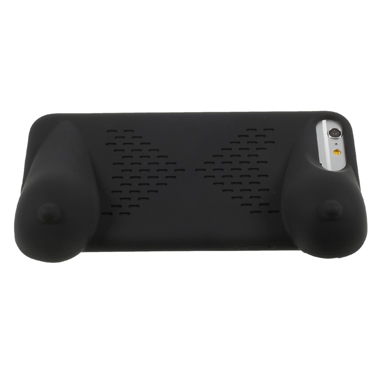 3D Whale Kickstand Soft Silicone Phone Case for iPhone 6s Plus / 6 Plus 4.7 inch - Black-8