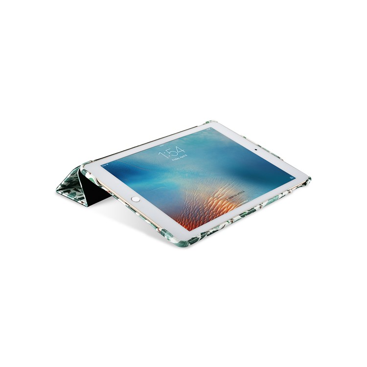 XOOMZ Pattern Printing Smart Leather Tri-fold Stand Case for iPad Pro 10.5 (2017) - Different Leaves-4