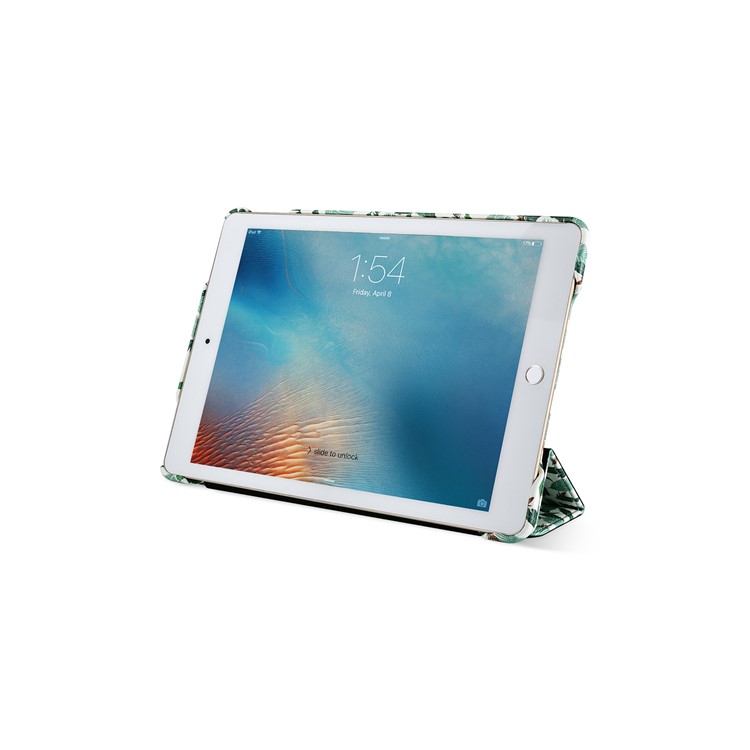 XOOMZ Pattern Printing Smart Leather Tri-fold Stand Case for iPad Pro 10.5 (2017) - Different Leaves-7