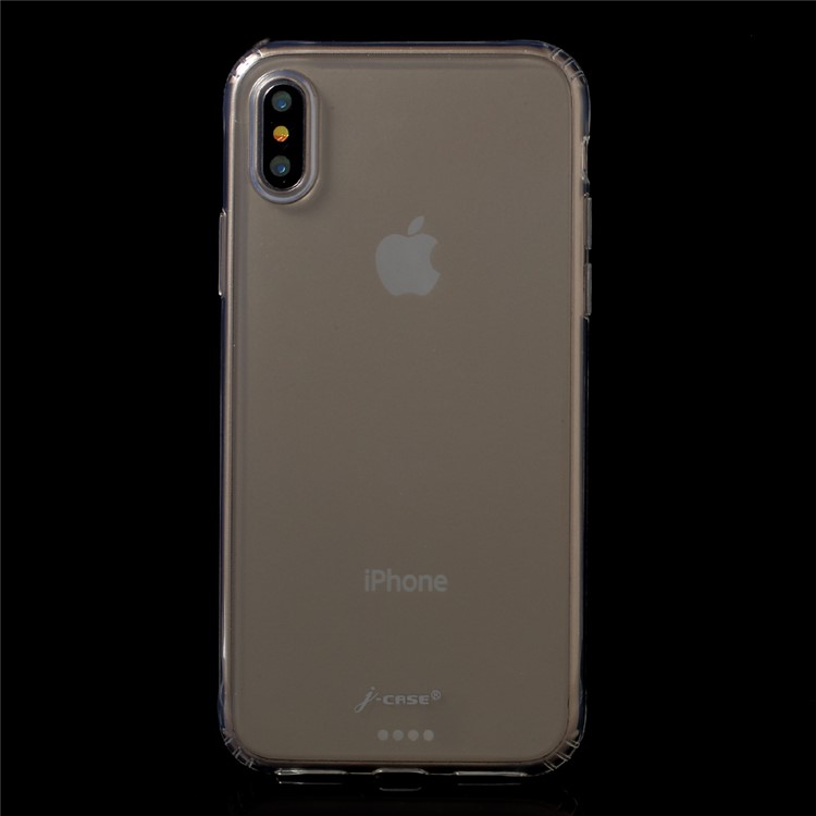 J-CASE Drop-proof Clear Soft TPU Case for iPhone 8 - Transparent-2