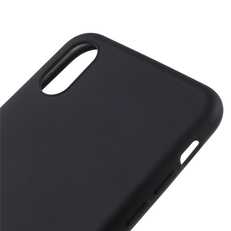 J-CASE Soft TPU Case Rubberized Outer Plating Inner for iPhone 8 - Black-3