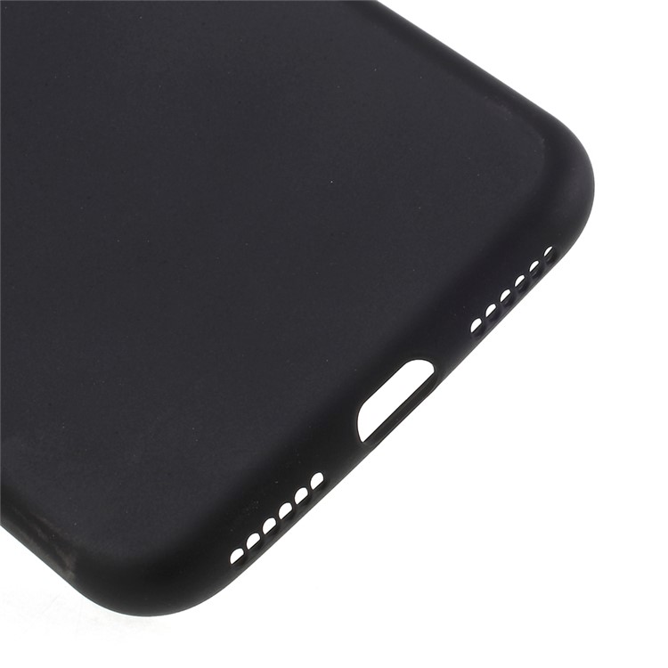 J-CASE Soft TPU Case Rubberized Outer Plating Inner for iPhone 8 - Black-4