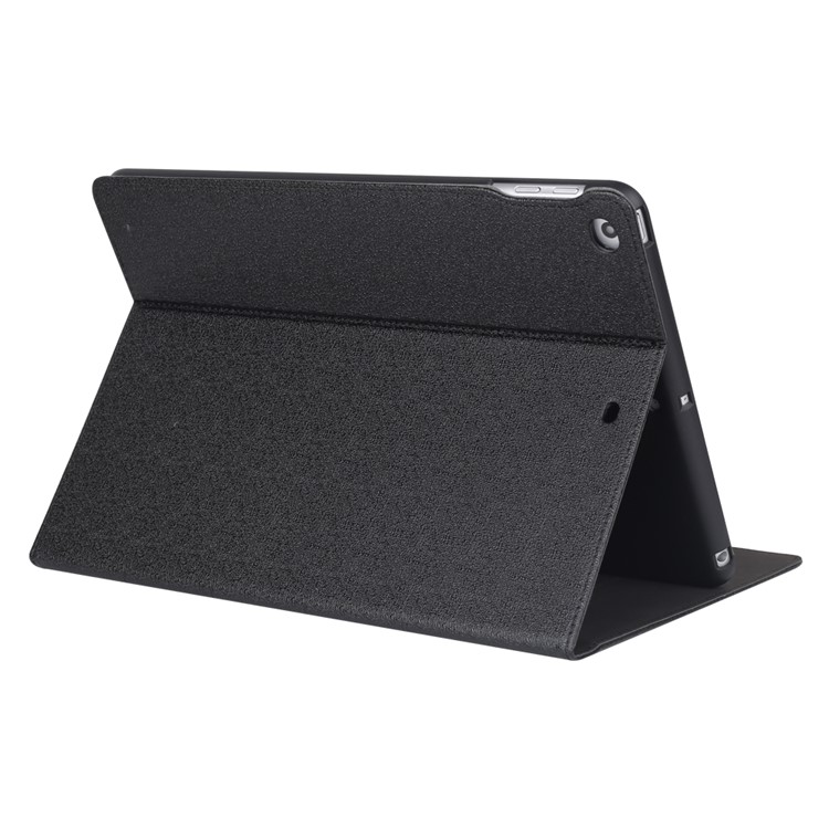 GEBEI Sand-like Texture Leather Stand Smart Case for iPad 9.7-inch (2017) - Black-2
