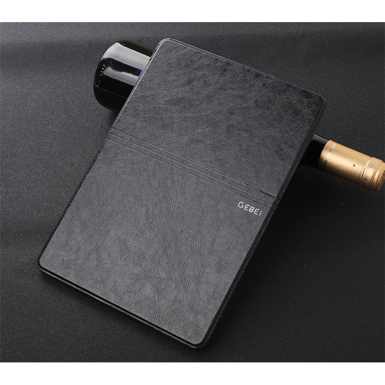 GEBEI Crazy Horse Leather Smart Stand Case with Card Slots for iPad Pro 10.5 inch (2017) - Black-2