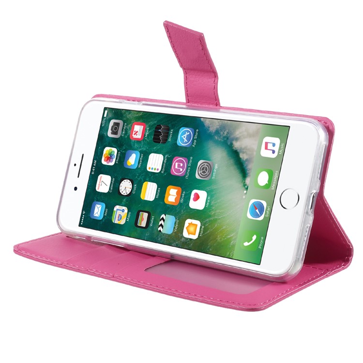 ROAR KOREA Daily In Wallet Stand Leather Phone Case for iPhone 7 Plus 5.5 inch - Rose-4
