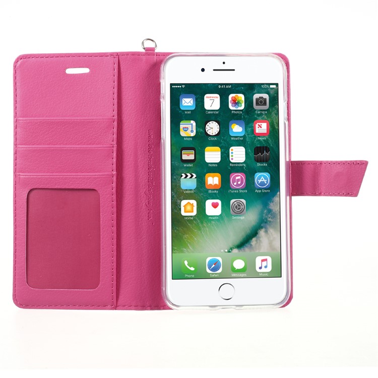ROAR KOREA Daily In Wallet Stand Leather Phone Case for iPhone 7 Plus 5.5 inch - Rose-6