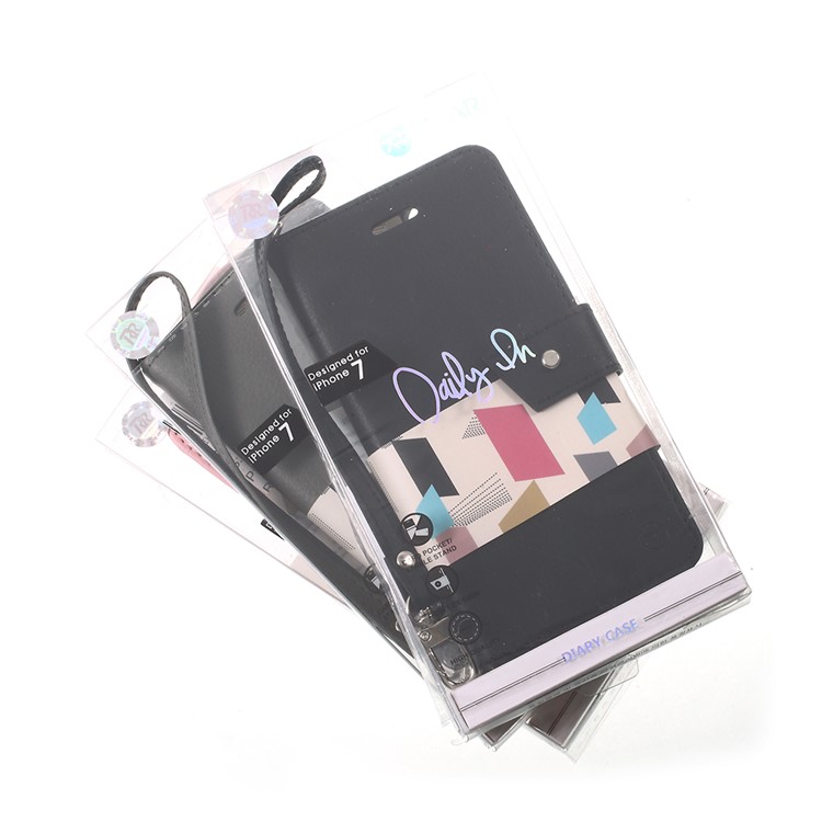 ROAR KOREA Daily In Wallet Stand Leather Flip Case for iPhone 7 - Black-8