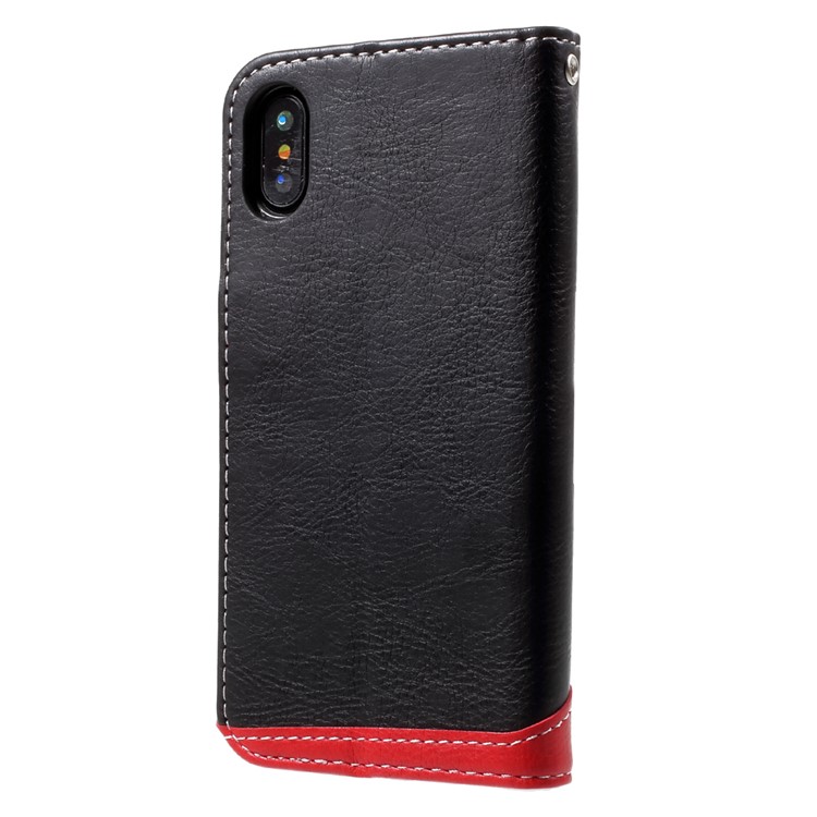 Litchi Grain Leather Wallet Mobile Phone Case for iPhone 8 - Black-2