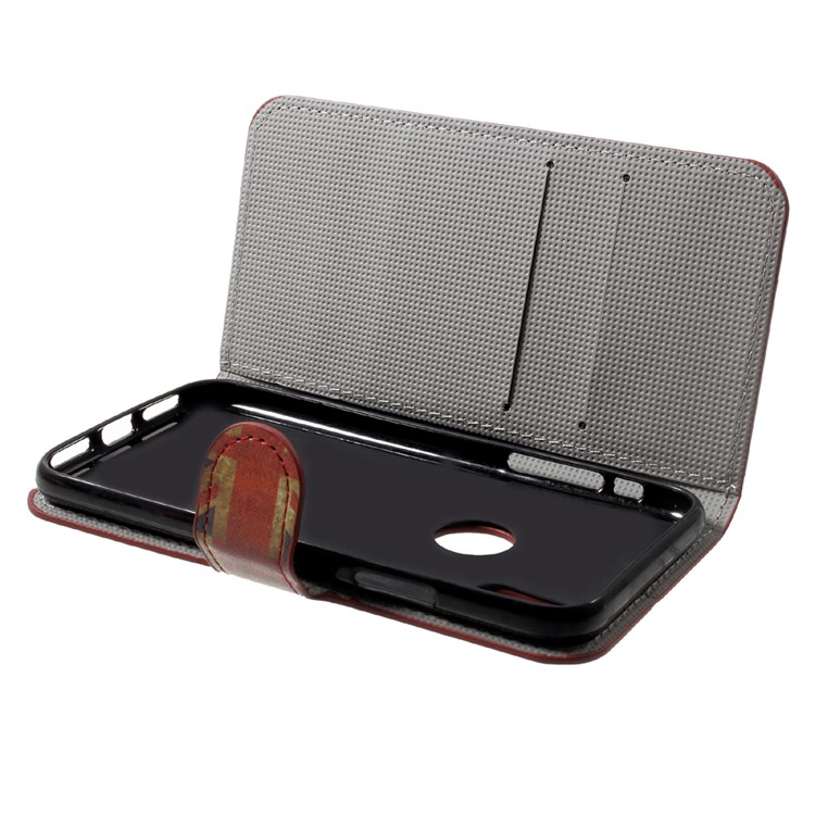 Magnetic Pattern Printing Wallet Leather Stand Flip Case for iPhone 8 - Vintage Union Jack-7