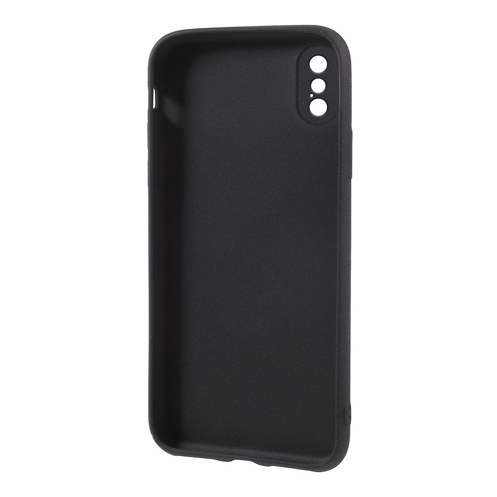 Para el iPhone X /10 5.8 inch escarcha contra-Accesorio de la caja del teléfono móvil de la huella digital TPU - Negro-3