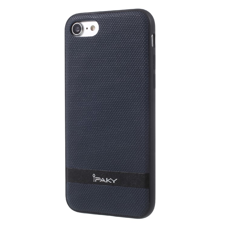 IPAKY PC Back and TPU Frame Hybrid Shell for iPhone 7 4.7 inch - Dark Blue-2